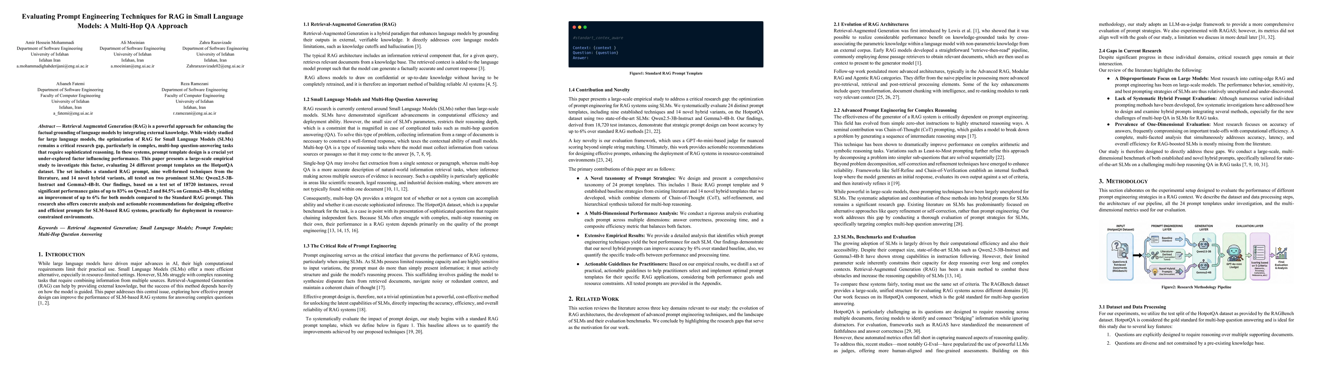Thumbnail for Evaluating Prompt Engineering Techniques for RAG in Small Language Models: A Multi-Hop QA Approach