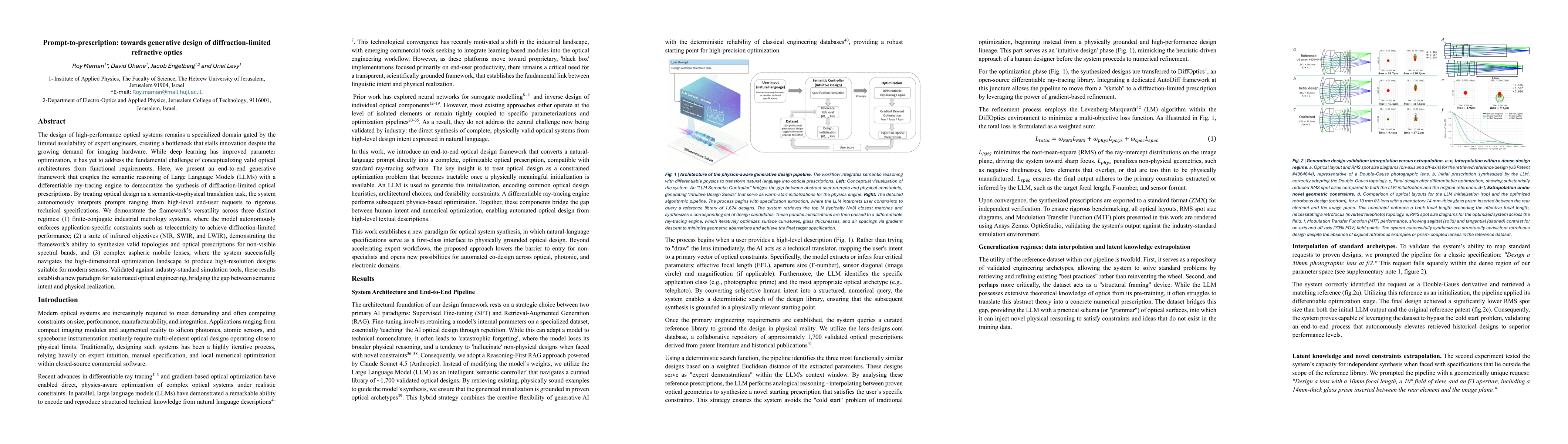 Thumbnail for Prompt-to-prescription: towards generative design of diffraction-limited refractive optics