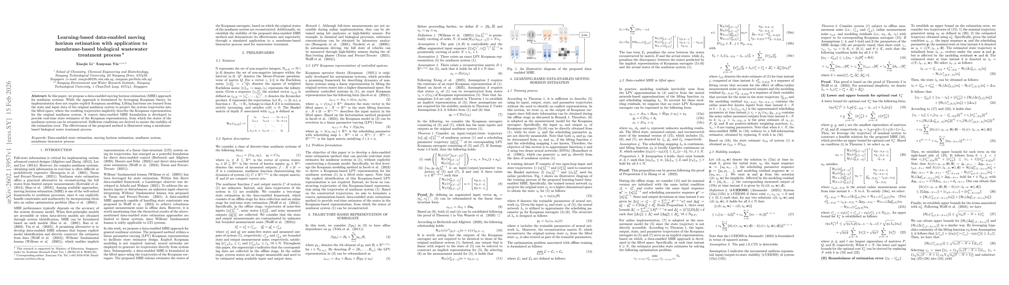 Thumbnail for Learning-based data-enabled moving horizon estimation with application to membrane-based biological wastewater treatment process
