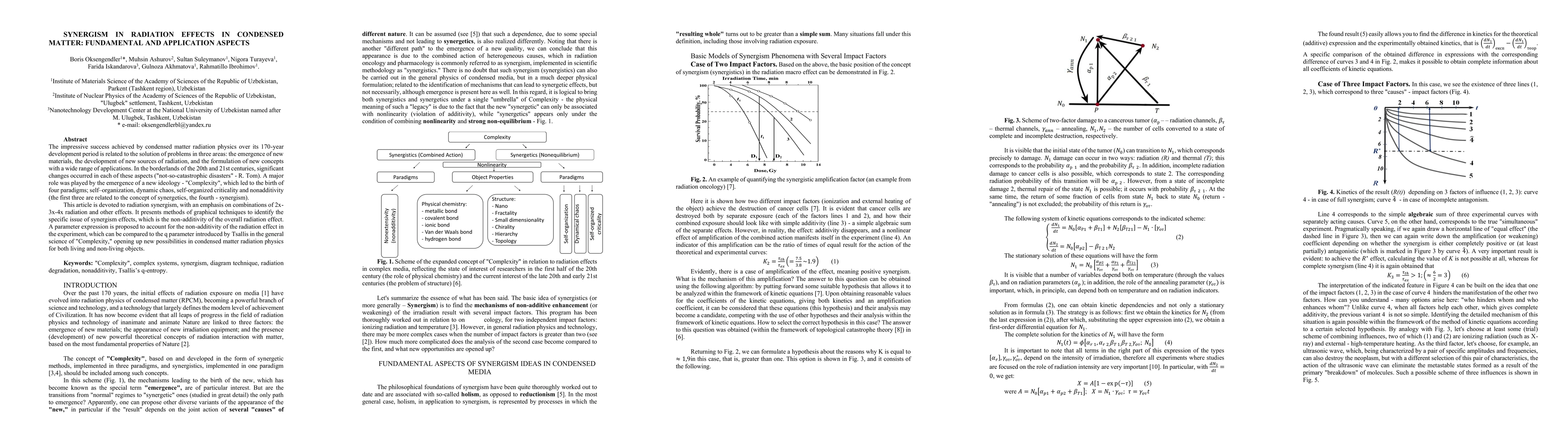 Thumbnail for Synergism in radiation effects in condensed matter. Fundamental and application aspects