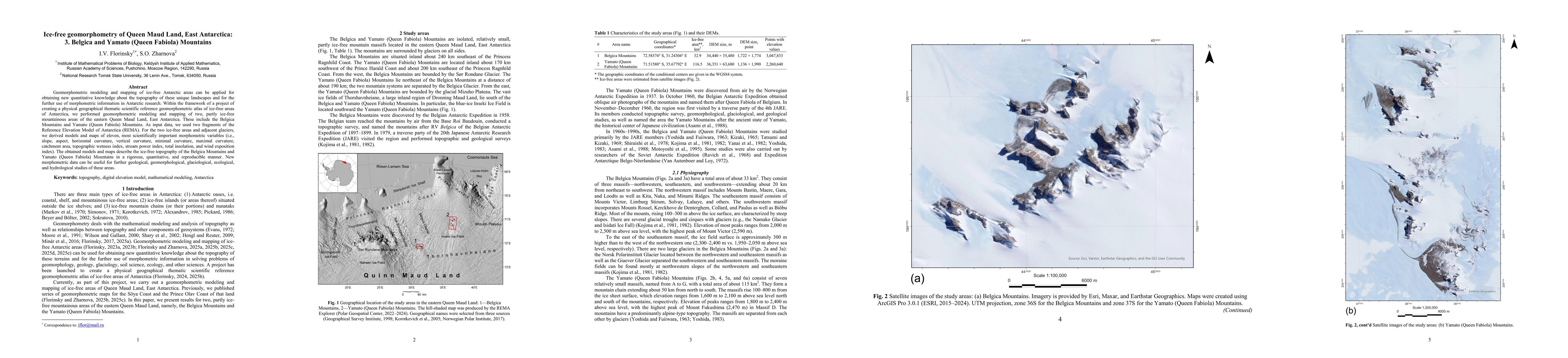 Thumbnail for Ice-free geomorphometry of Queen Maud Land, East Antarctica: 3. Belgica and Yamato (Queen Fabiola) Mountains