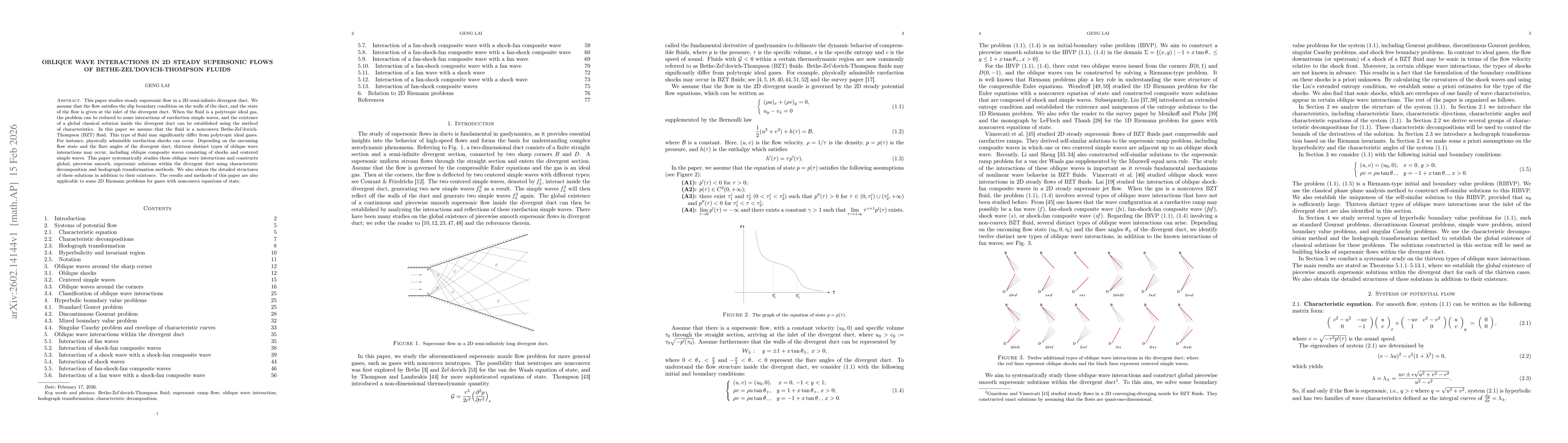 Thumbnail for Oblique wave interactions in 2D steady supersonic flows of Bethe-Zel'dovich-Thompson fluids