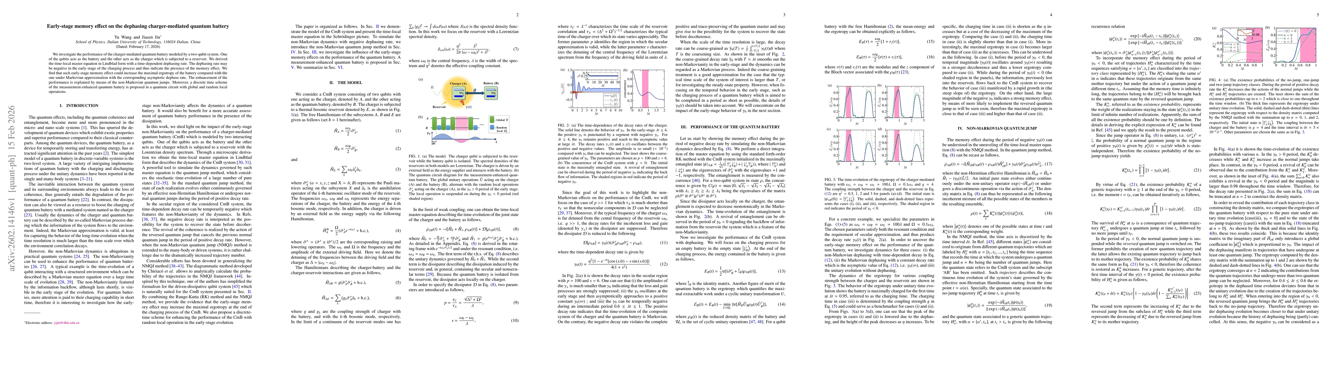 Thumbnail for Early-stage memory effect on the dephasing charger-mediated quantum battery