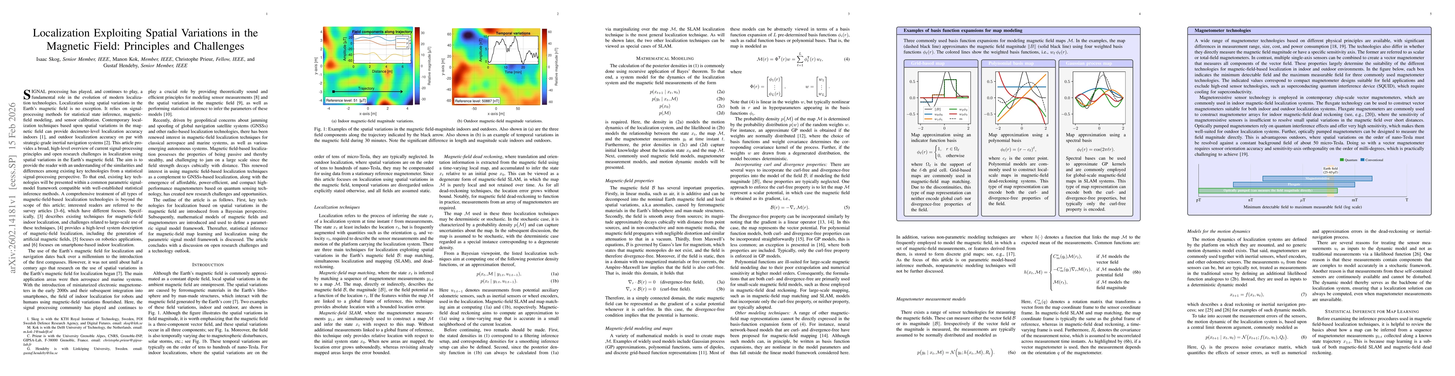 Thumbnail for Localization Exploiting Spatial Variations in the Magnetic Field: Principles and Challenges
