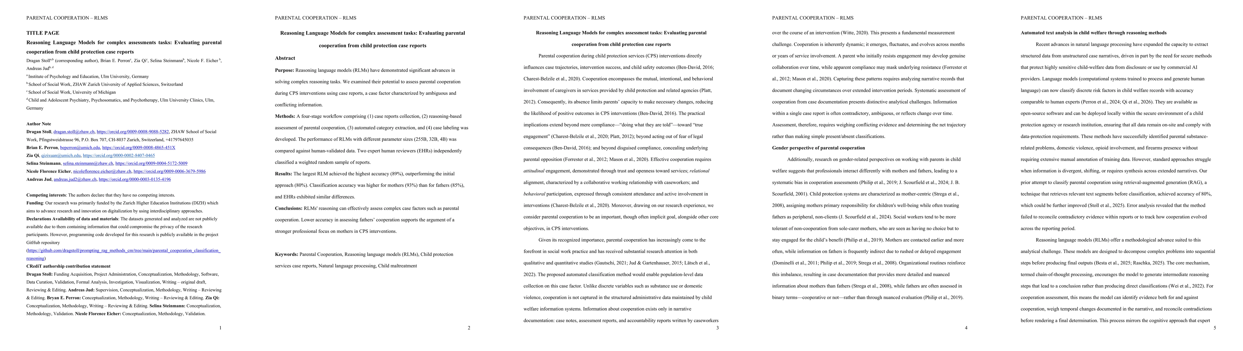 Thumbnail for Reasoning Language Models for complex assessments tasks: Evaluating parental cooperation from child protection case reports