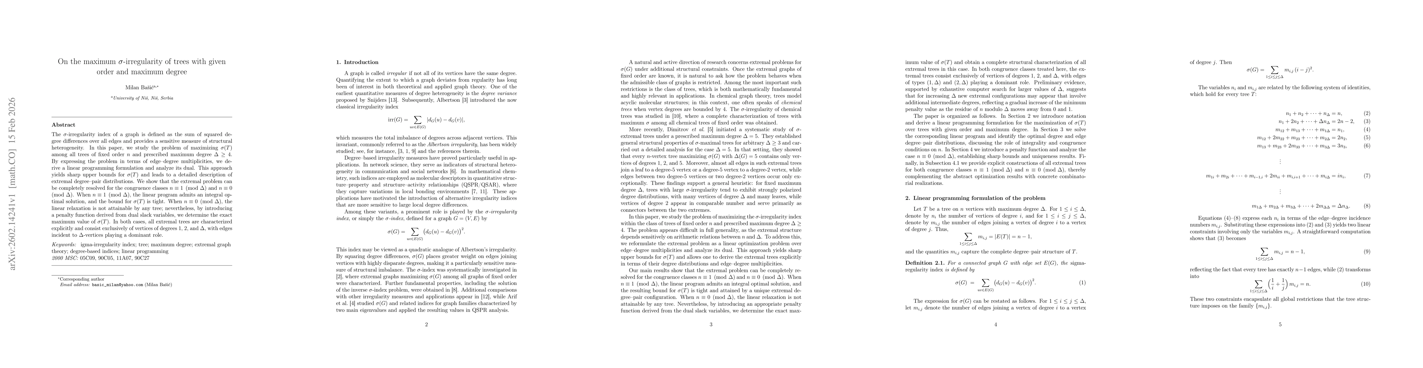 Thumbnail for On the maximum $σ$-irregularity of trees with given order and maximum degree