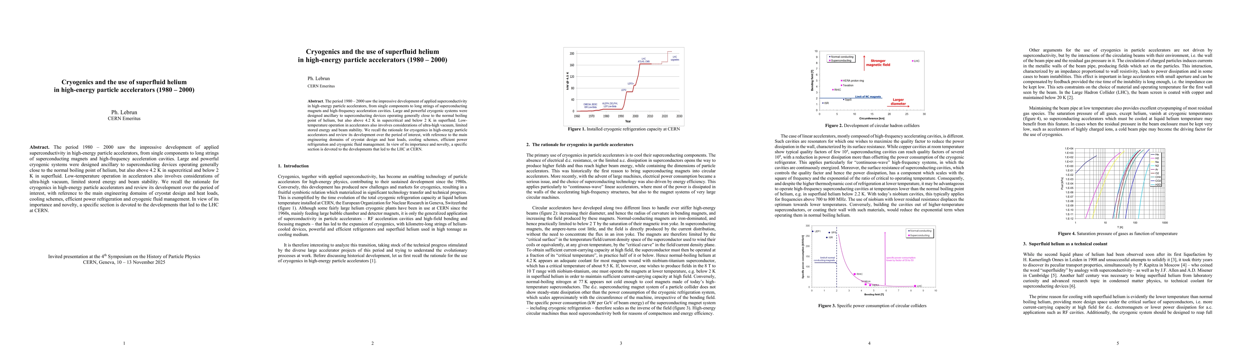 Thumbnail for Cryogenics and the use of superfluid helium in high-energy particle accelerators (1980-2000)