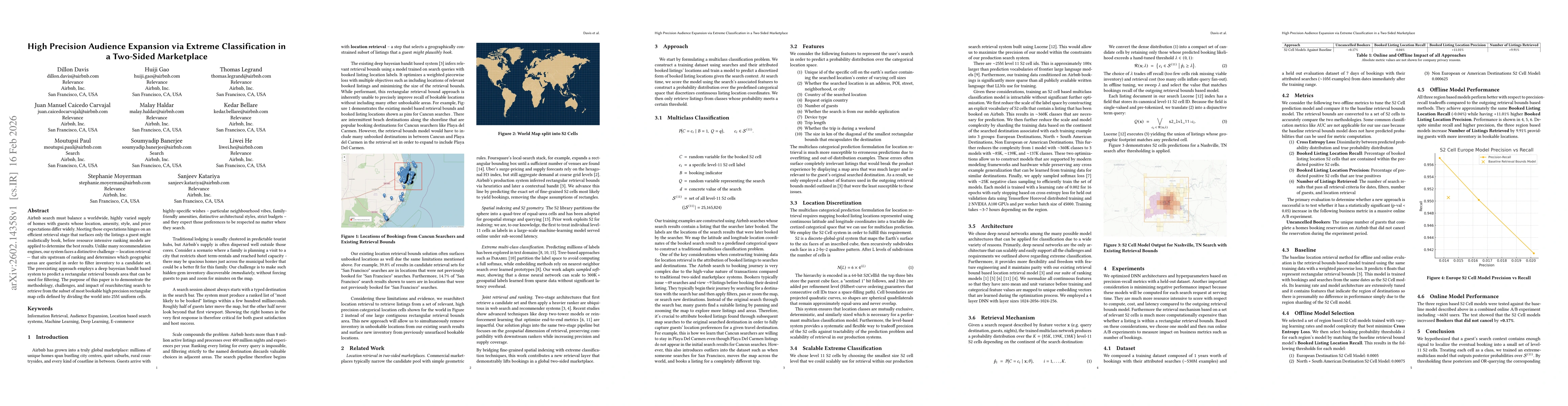 Thumbnail for High Precision Audience Expansion via Extreme Classification in a Two-Sided Marketplace