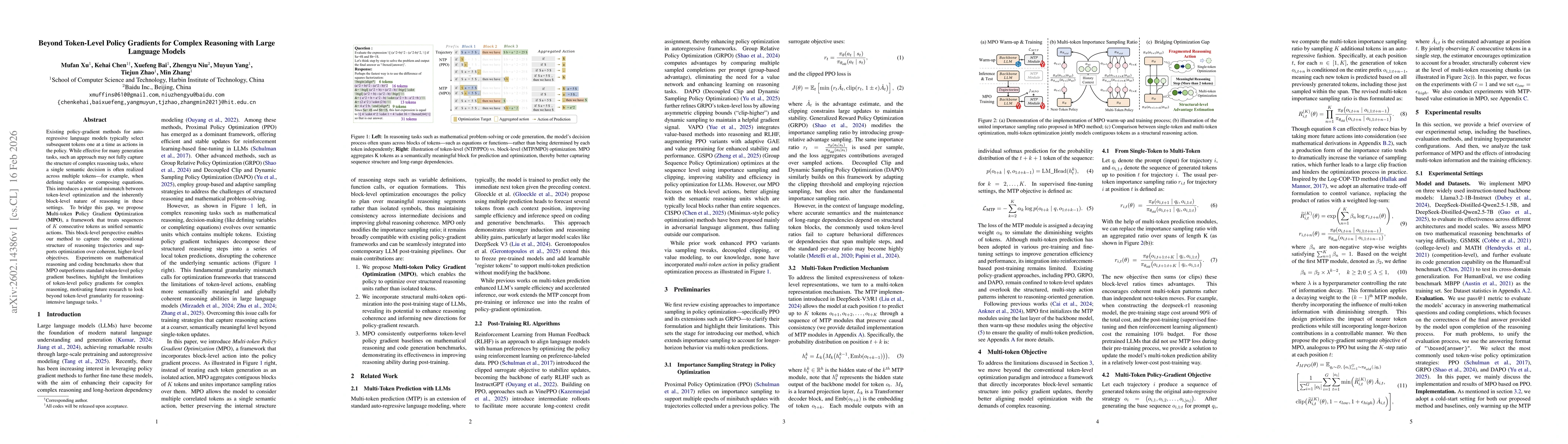 Thumbnail for Beyond Token-Level Policy Gradients for Complex Reasoning with Large Language Models