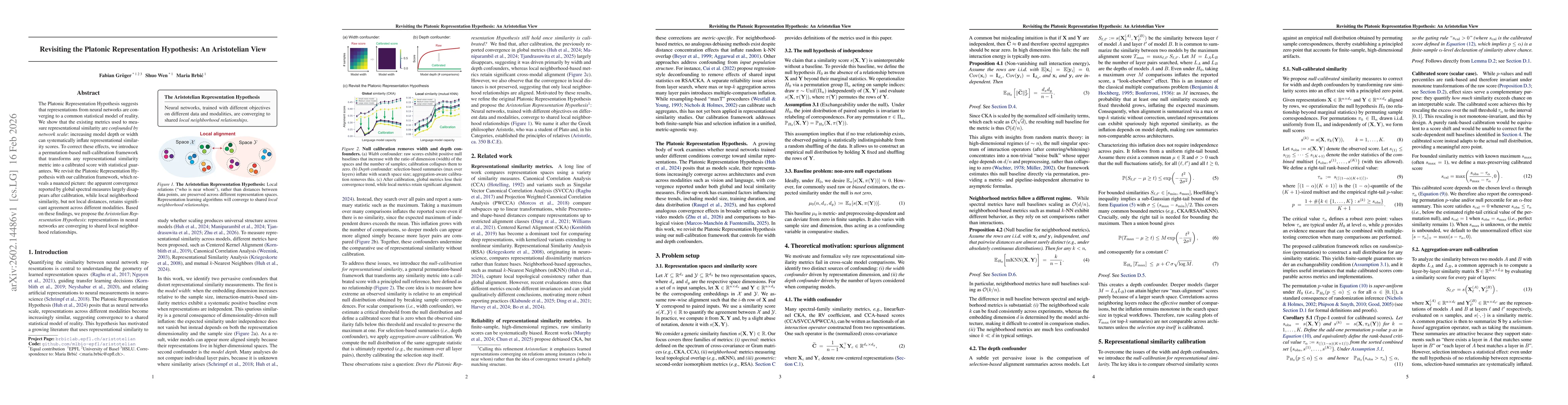 Thumbnail for Revisiting the Platonic Representation Hypothesis: An Aristotelian View