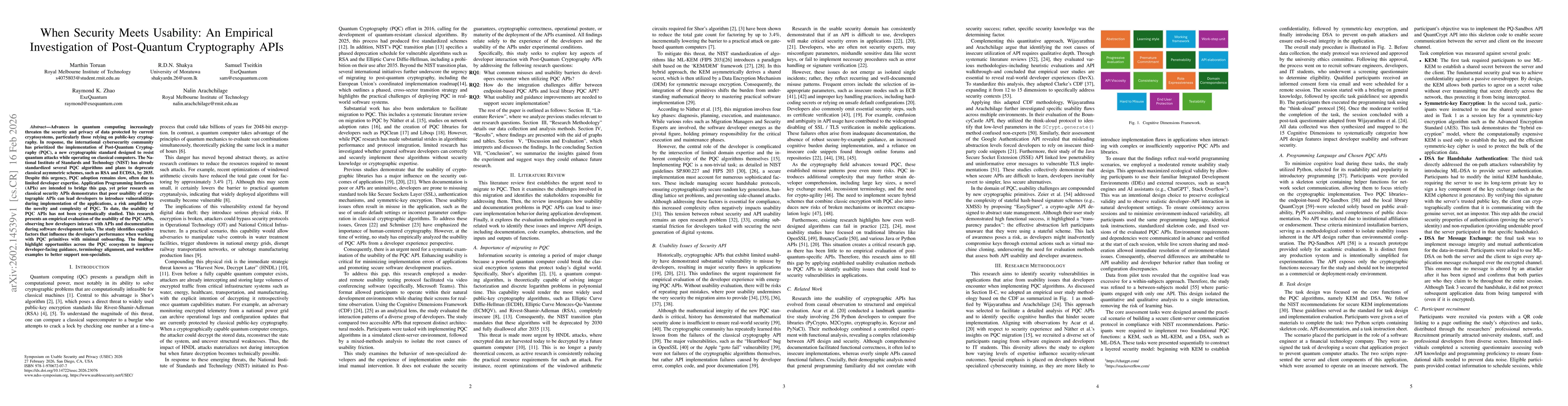 Thumbnail for When Security Meets Usability: An Empirical Investigation of Post-Quantum Cryptography APIs