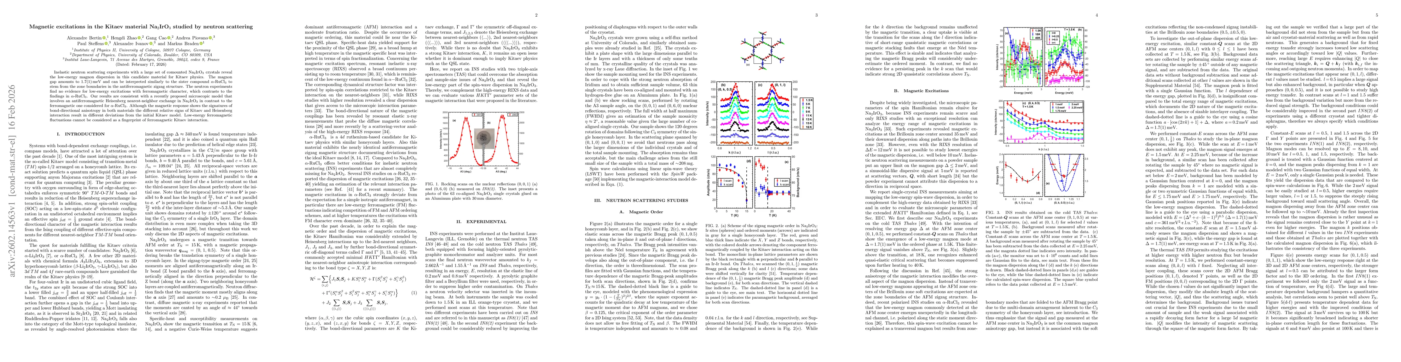 Thumbnail for Magnetic excitations in the Kitaev material Na$_2$IrO$_3$ studied by neutron scattering