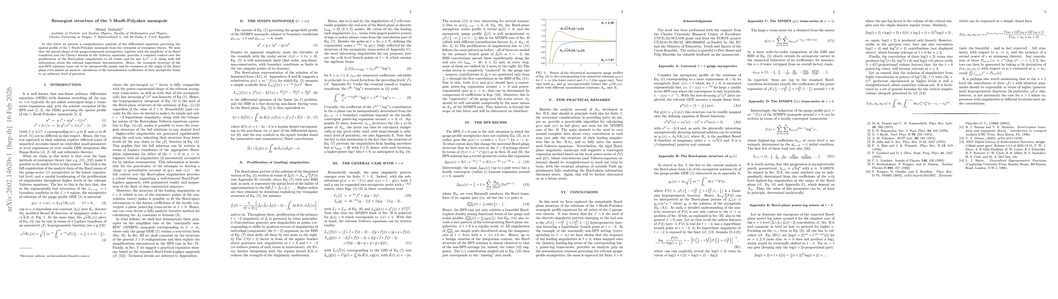 Thumbnail for Resurgent structure of the 't Hooft-Polyakov monopole