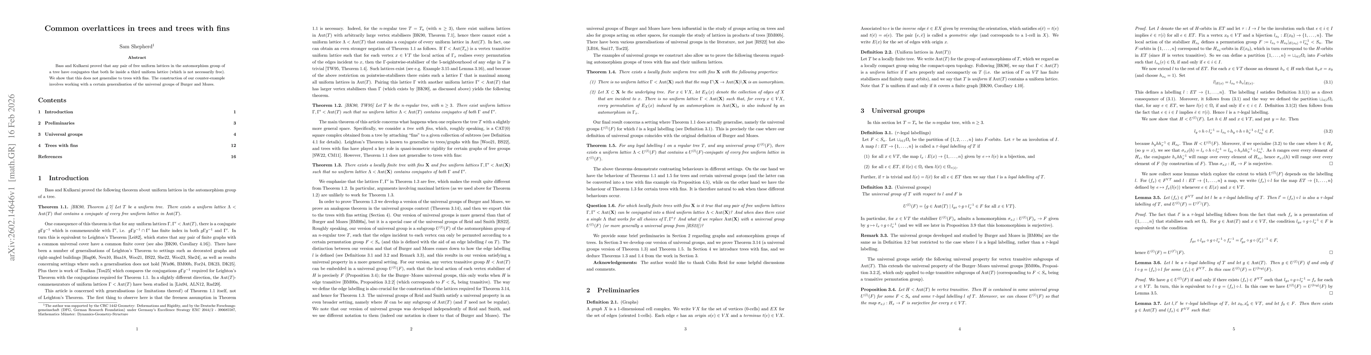 Thumbnail for Common overlattices in trees and trees with fins
