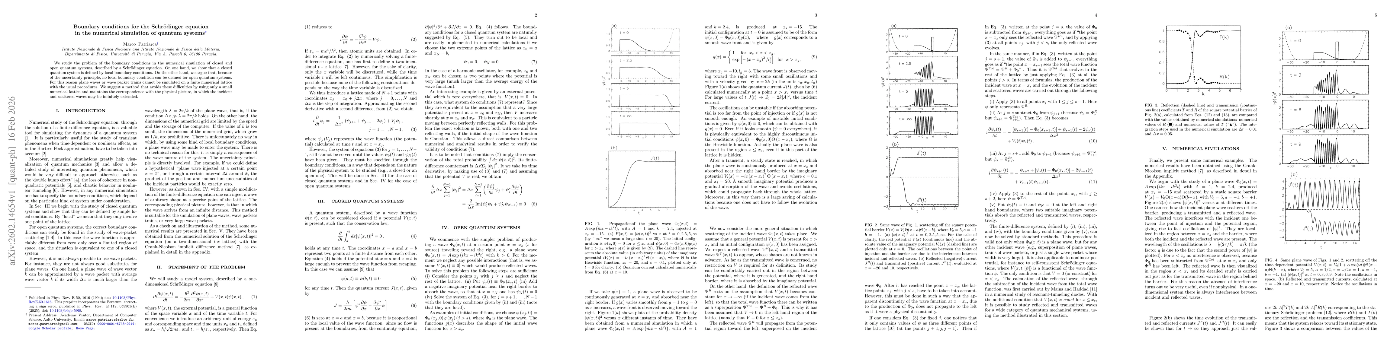 Thumbnail for Boundary conditions for the Schrödinger equation in the numerical simulation of quantum systems