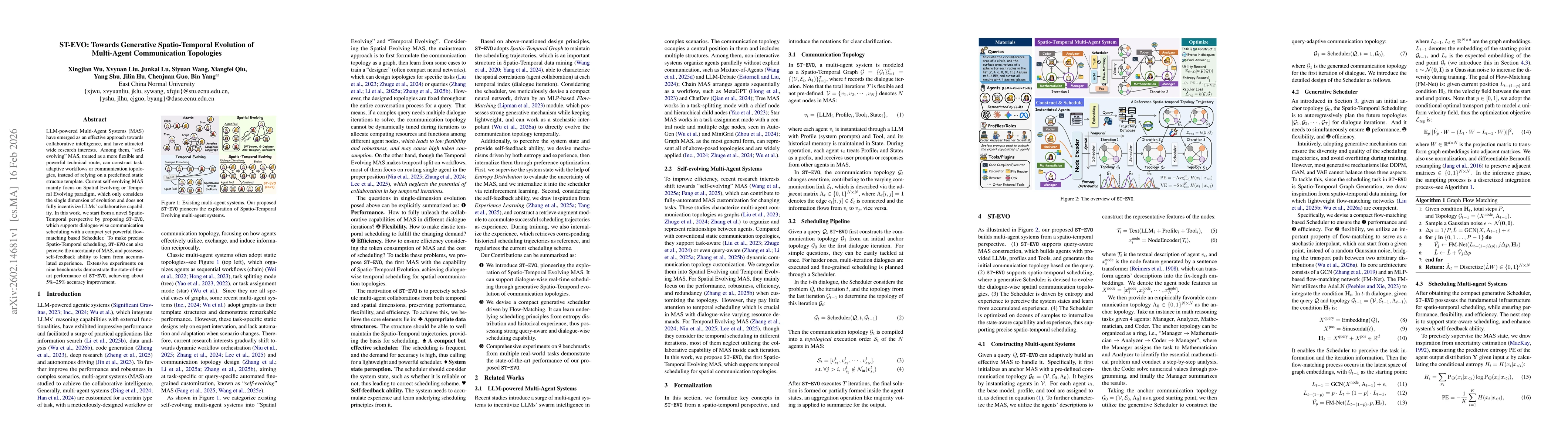 Thumbnail for ST-EVO: Towards Generative Spatio-Temporal Evolution of Multi-Agent Communication Topologies
