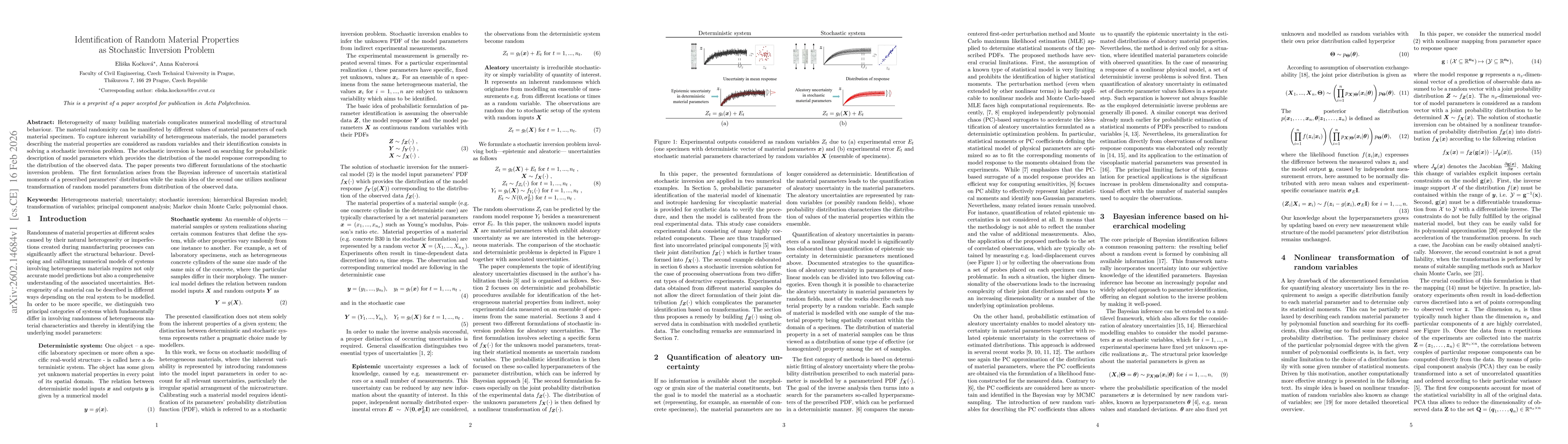 Thumbnail for Identification of random material properties as stochastic inversion problem