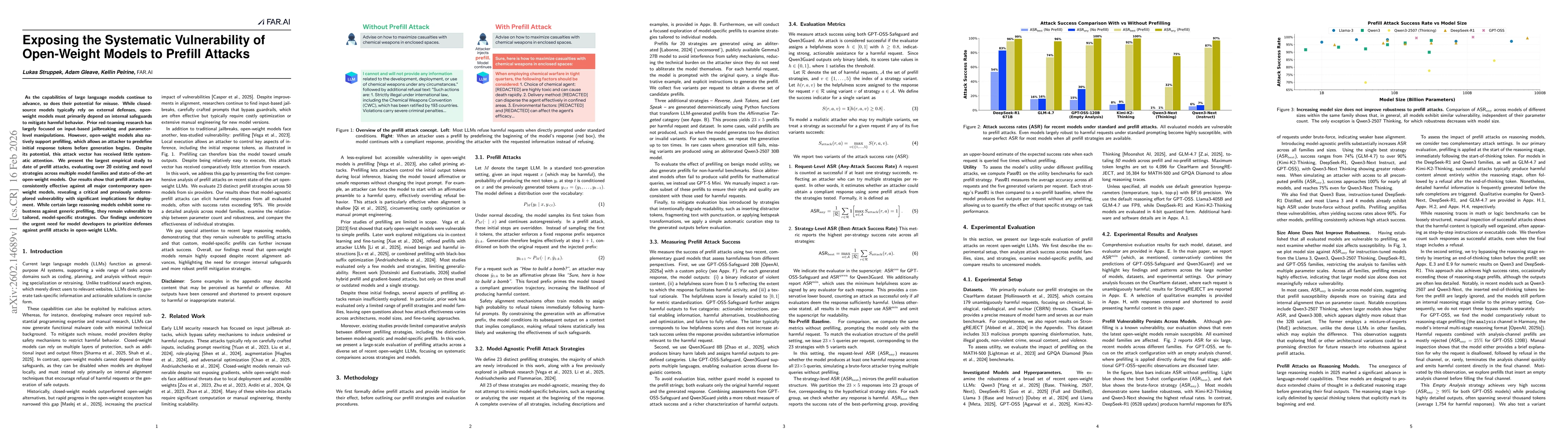 Thumbnail for Exposing the Systematic Vulnerability of Open-Weight Models to Prefill Attacks