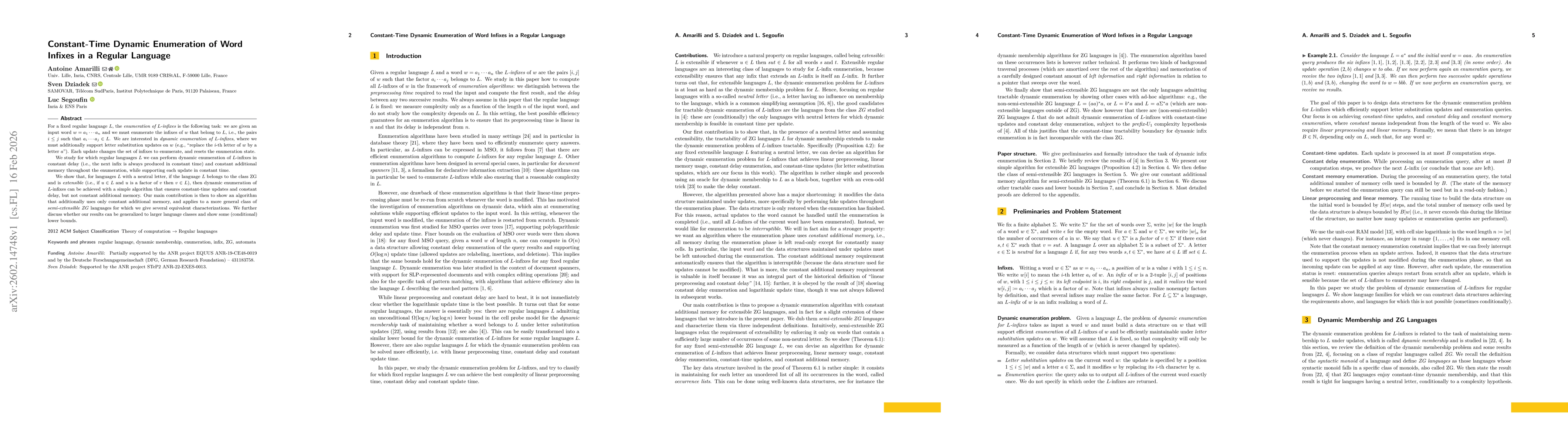 Thumbnail for Constant-Time Dynamic Enumeration of Word Infixes in a Regular Language
