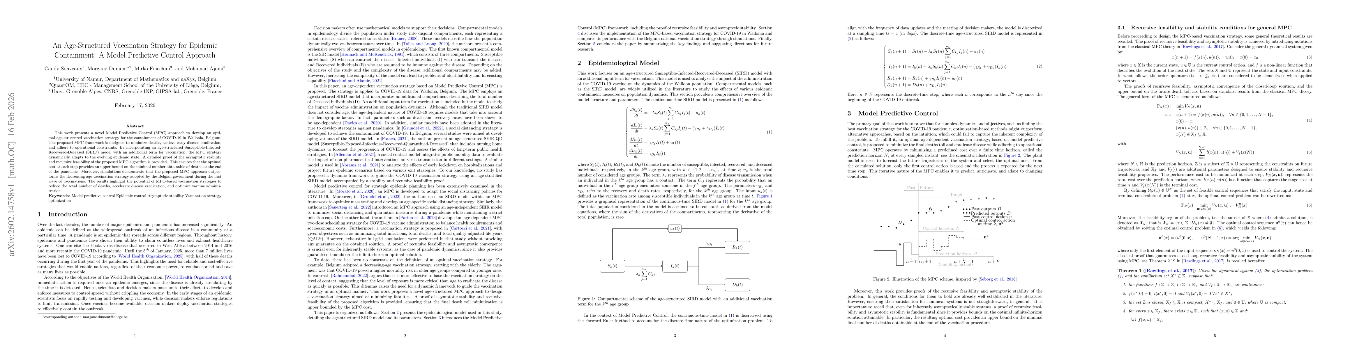 Thumbnail for An Age-Structured Vaccination Strategy for Epidemic Containment: A Model Predictive Control Approach