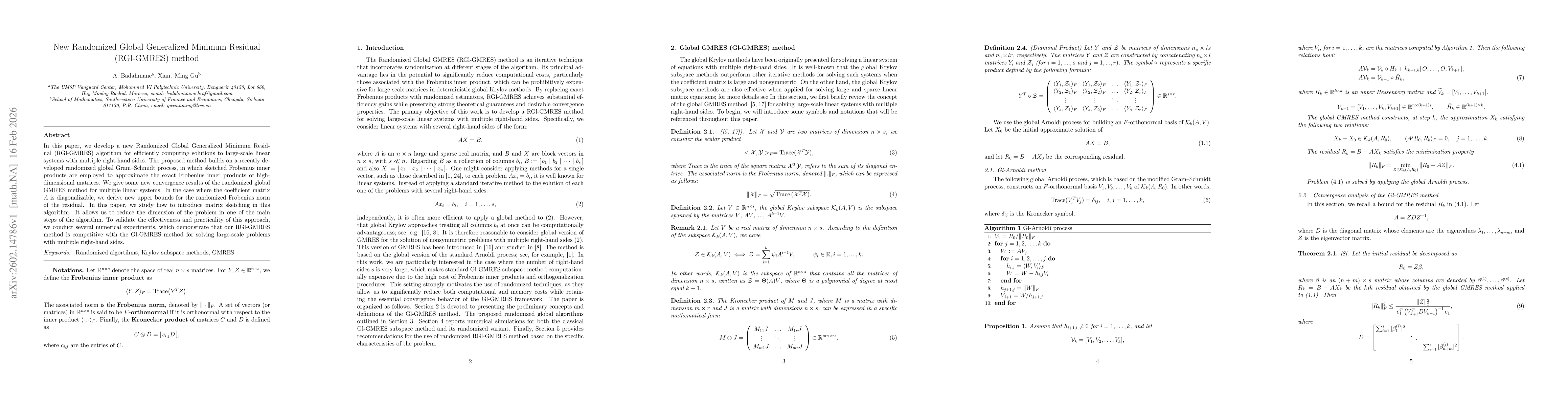 Thumbnail for New Randomized Global Generalized Minimum Residual (RGl-GMRES) method