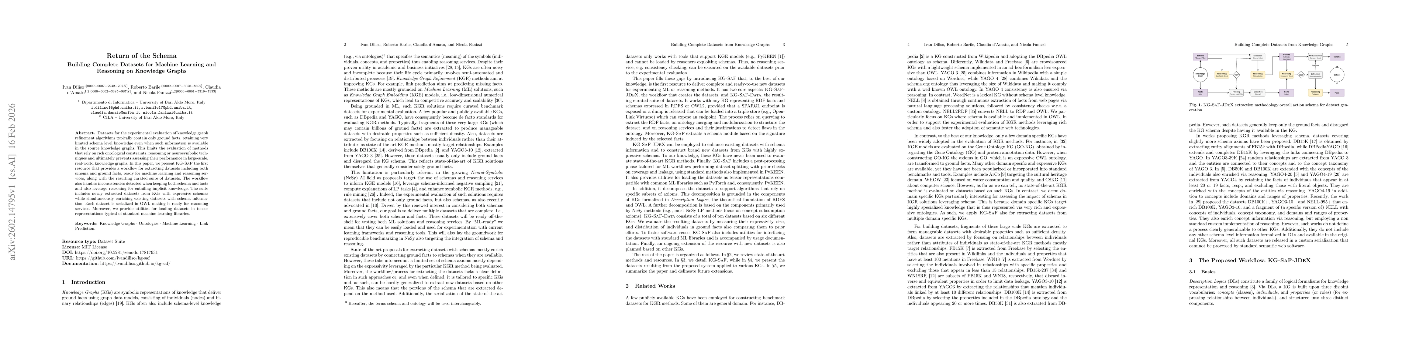 Thumbnail for Return of the Schema: Building Complete Datasets for Machine Learning and Reasoning on Knowledge Graphs