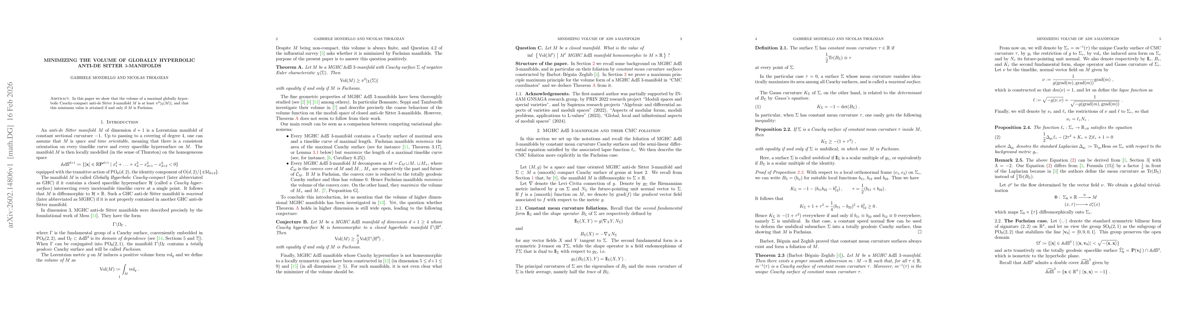 Thumbnail for Minimizing the volume of globally hyperbolic anti-de Sitter 3-manifolds