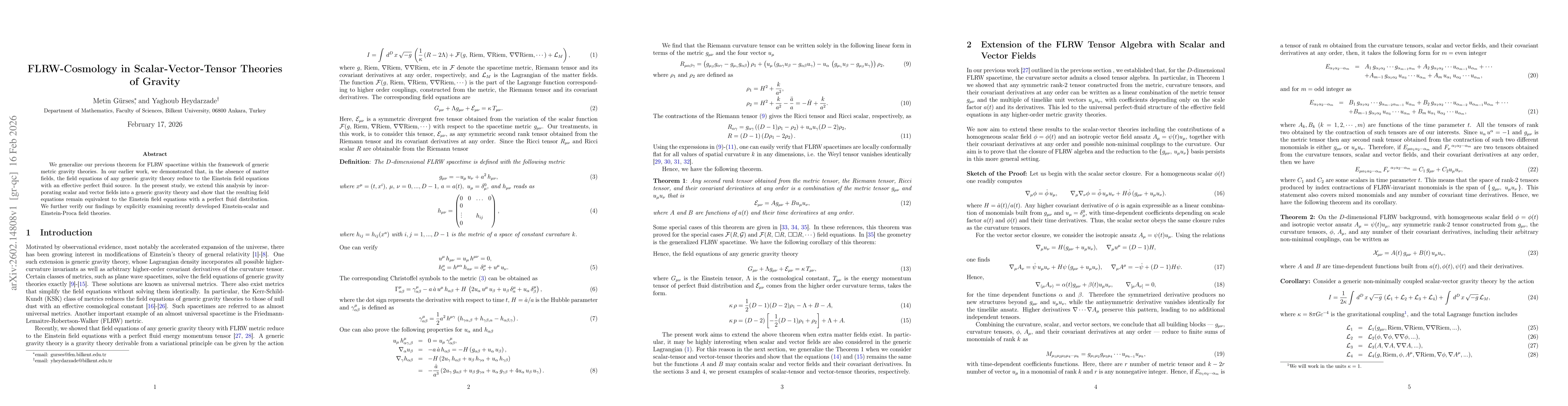 Thumbnail for FLRW-Cosmology in Scalar-Vector-Tensor Theories of Gravity
