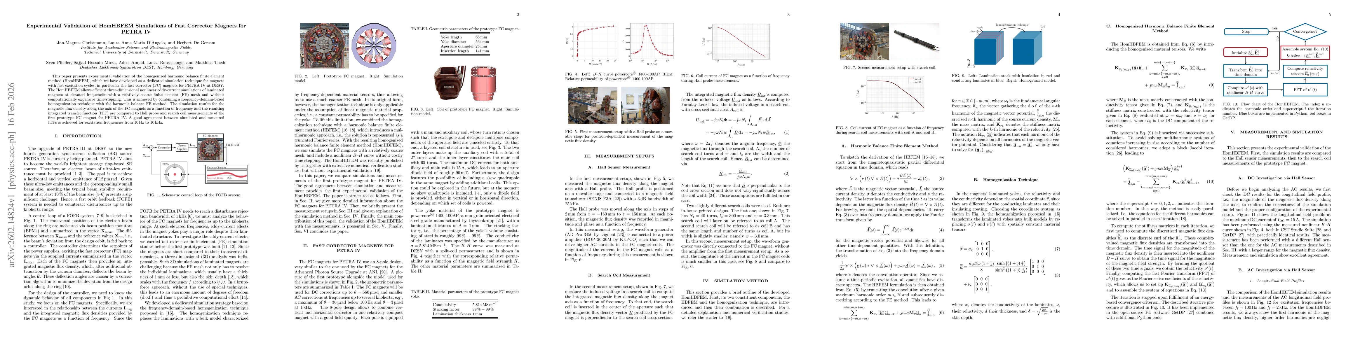 Thumbnail for Experimental Validation of HomHBFEM Simulations of Fast Corrector Magnets for PETRA IV
