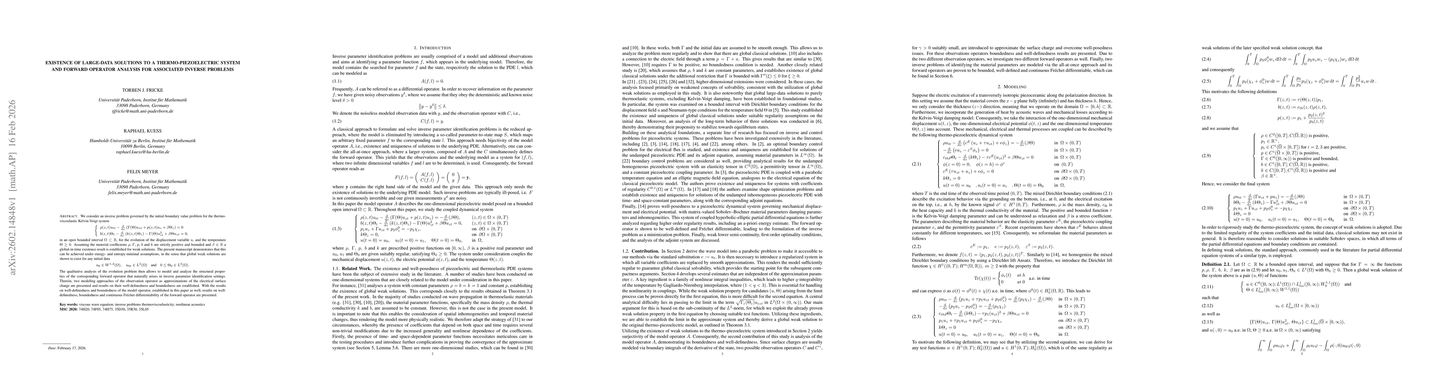 Thumbnail for Existence of large-data solutions to a thermo-piezoelectric system and forward operator analysis for associated inverse problems
