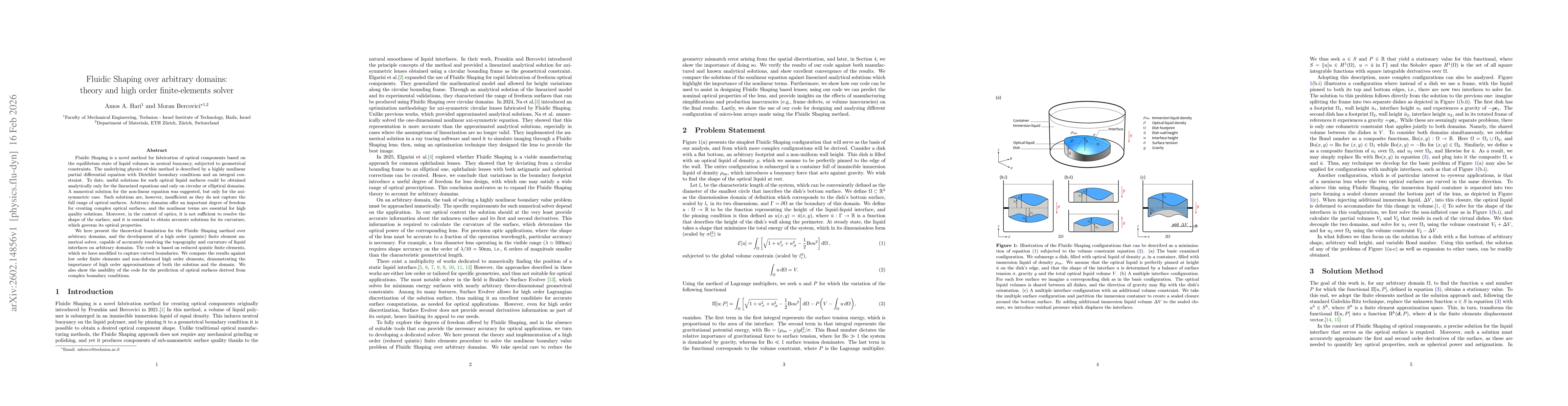 Thumbnail for Fluidic Shaping over arbitrary domains: theory and high order finite-elements solver