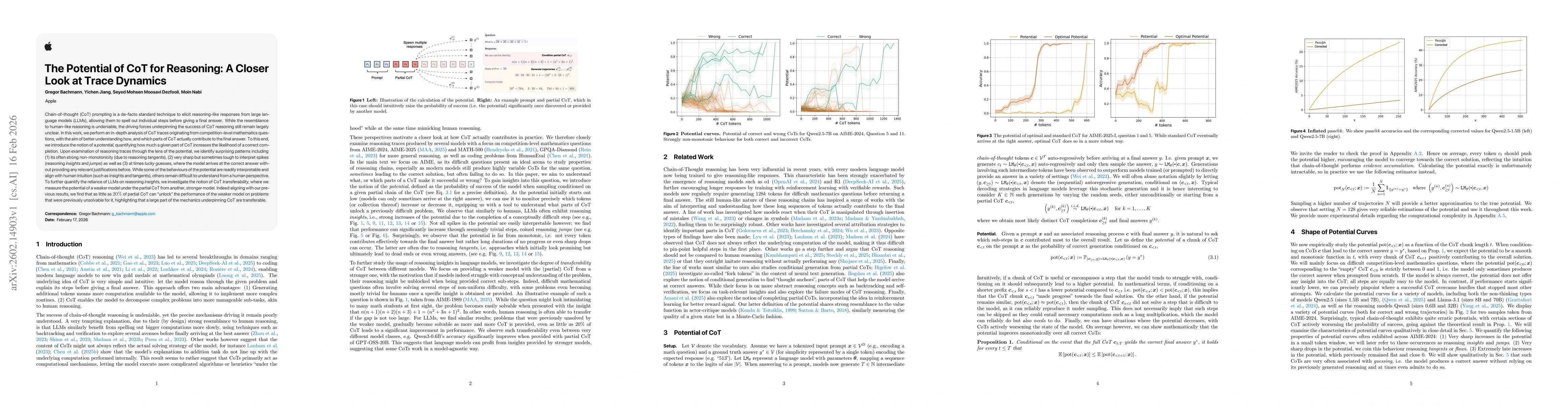 Thumbnail for The Potential of CoT for Reasoning: A Closer Look at Trace Dynamics