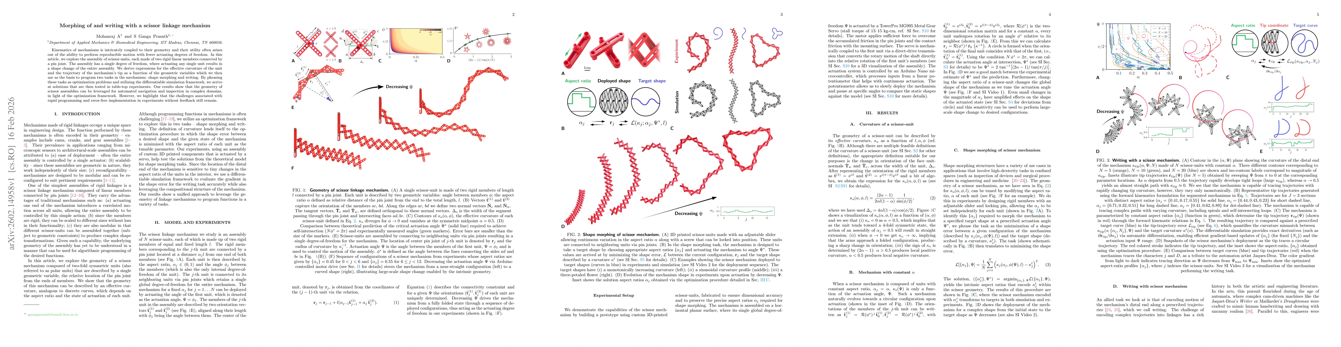 Thumbnail for Morphing of and writing with a scissor linkage mechanism