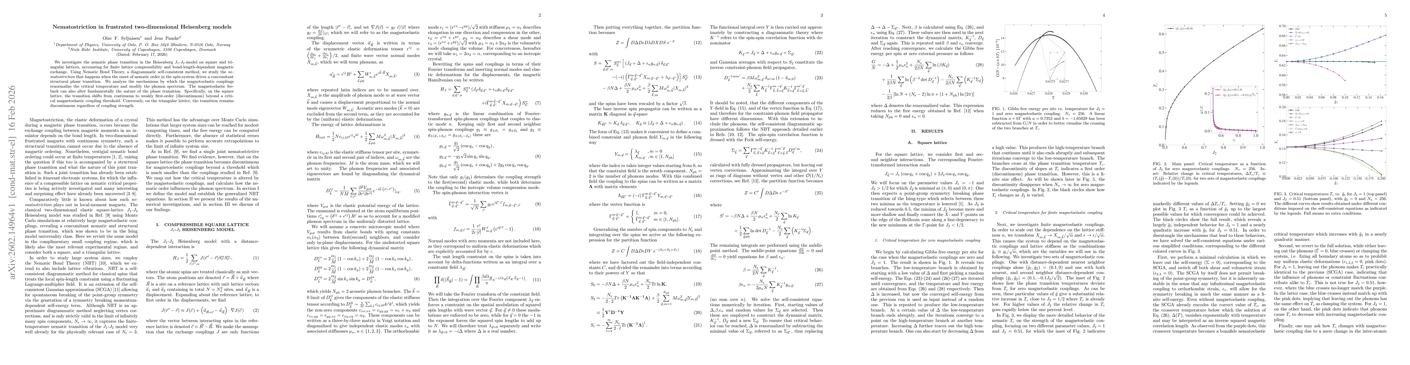 Thumbnail for Nematostriction in frustrated two-dimensional Heisenberg models