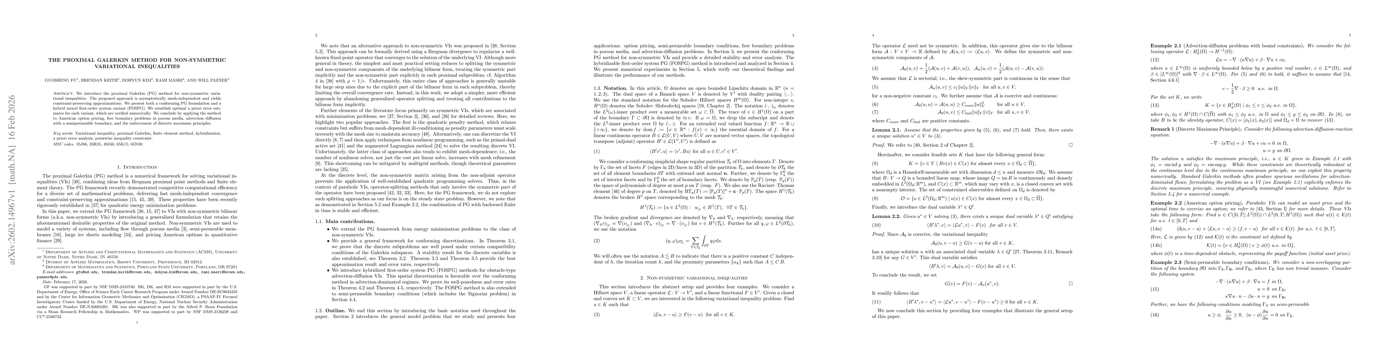 Thumbnail for The proximal Galerkin method for non-symmetric variational inequalities
