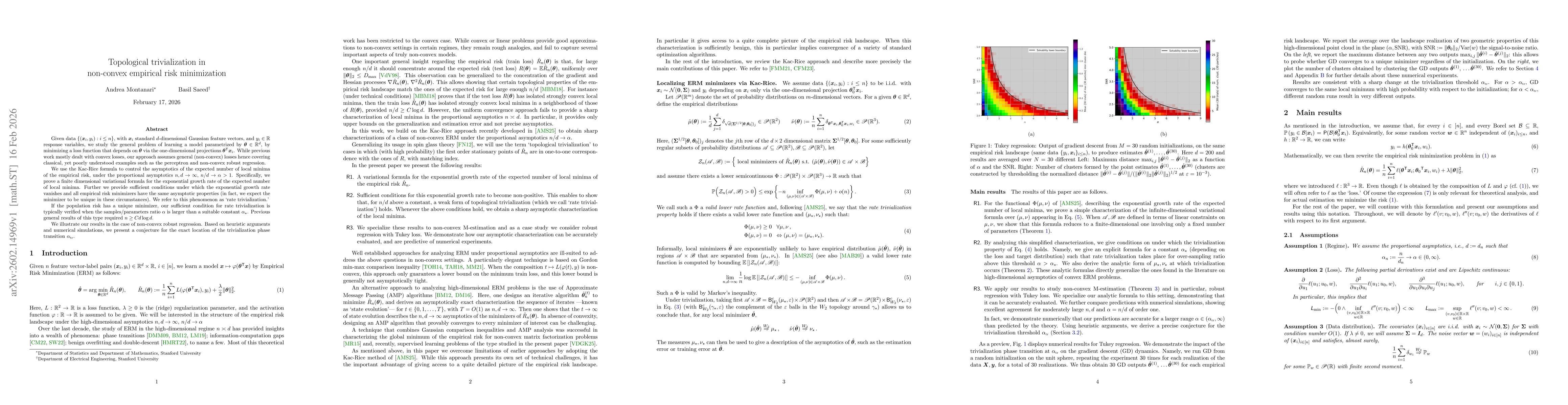 Thumbnail for Topological trivialization in non-convex empirical risk minimization