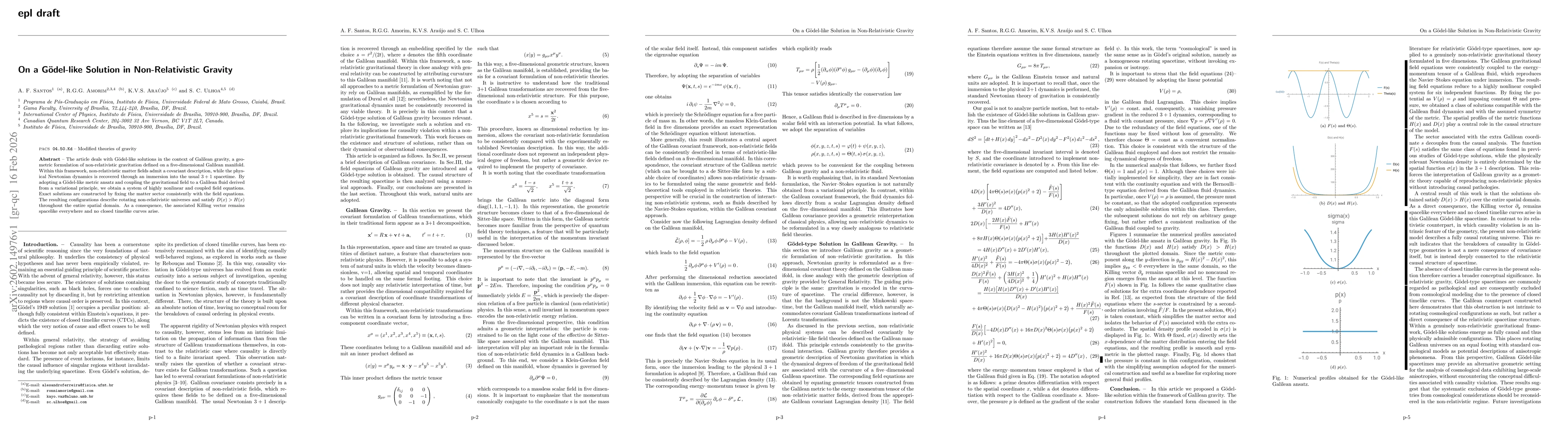 Thumbnail for On a Gödel-like Solution in Non-Relativistic Gravity