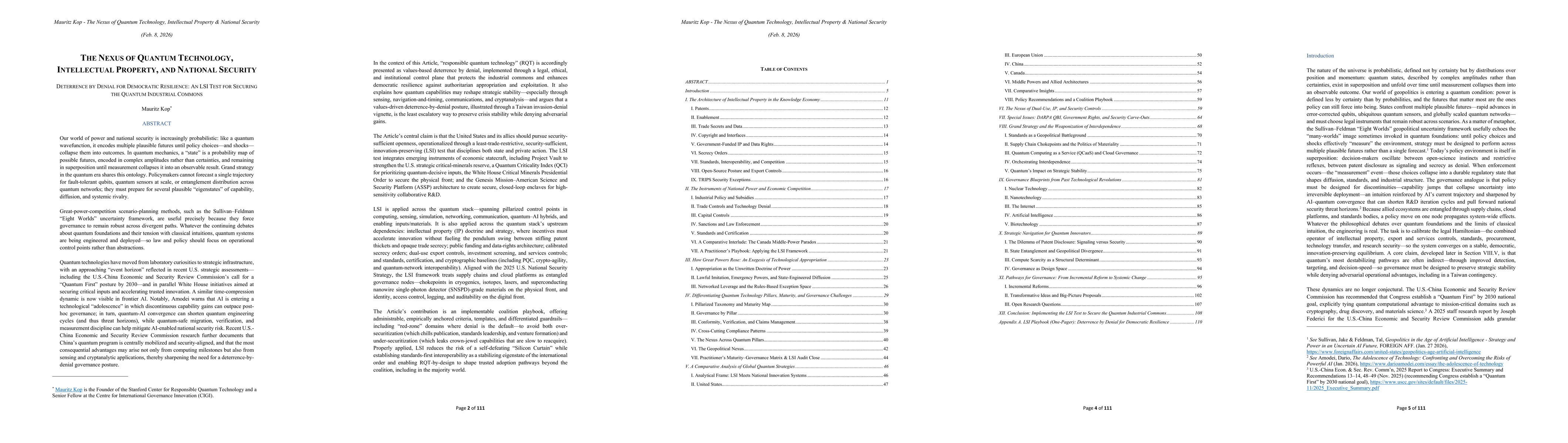 Thumbnail for The Nexus of Quantum Technology, Intellectual Property, and National Security: An LSI Test for Securing the Quantum Industrial Commons