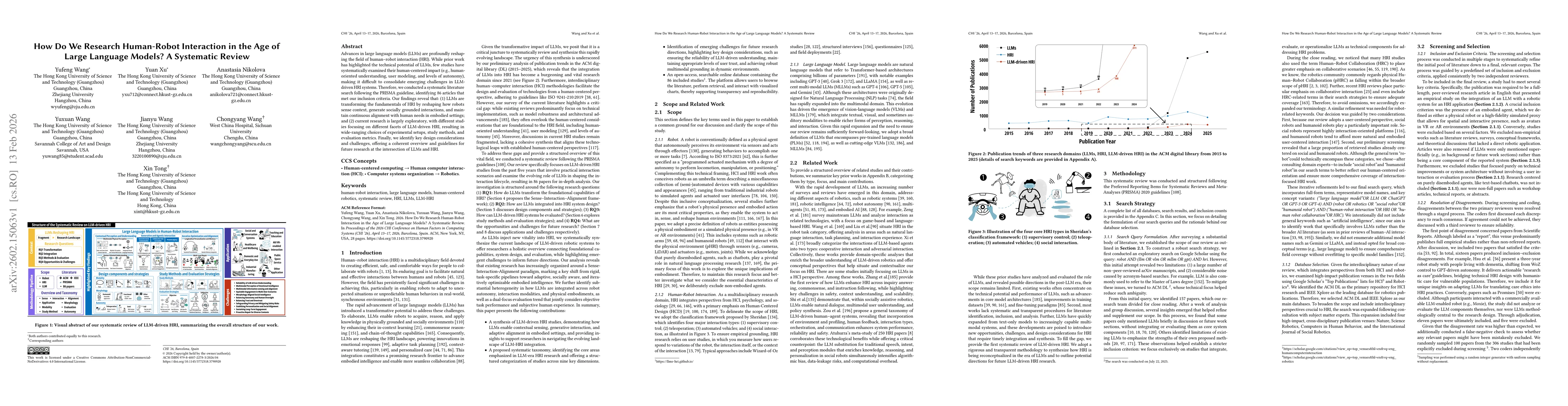 Thumbnail for How Do We Research Human-Robot Interaction in the Age of Large Language Models? A Systematic Review