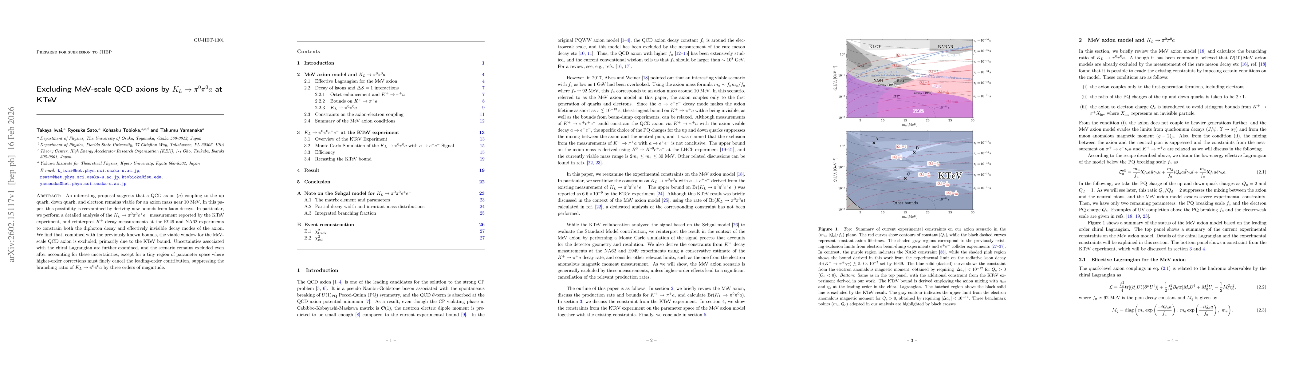 Thumbnail for Excluding MeV-scale QCD axions by $K_L \to π^0π^0 a$ at KTeV