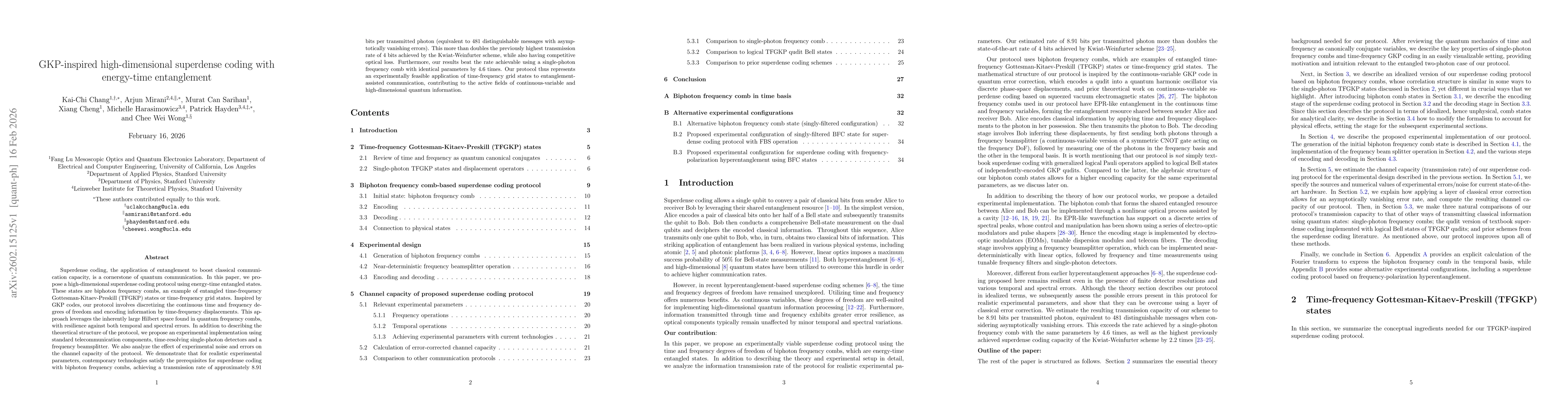 Thumbnail for GKP-inspired high-dimensional superdense coding with energy-time entanglement