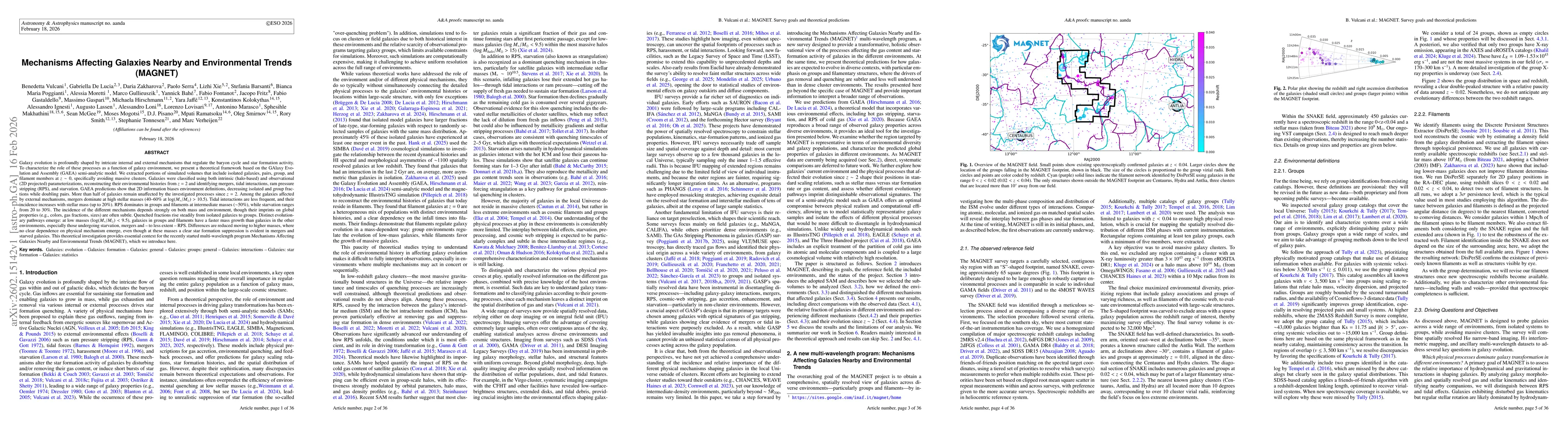Thumbnail for Mechanisms Affecting Galaxies Nearby and Environmental Trends (MAGNET)