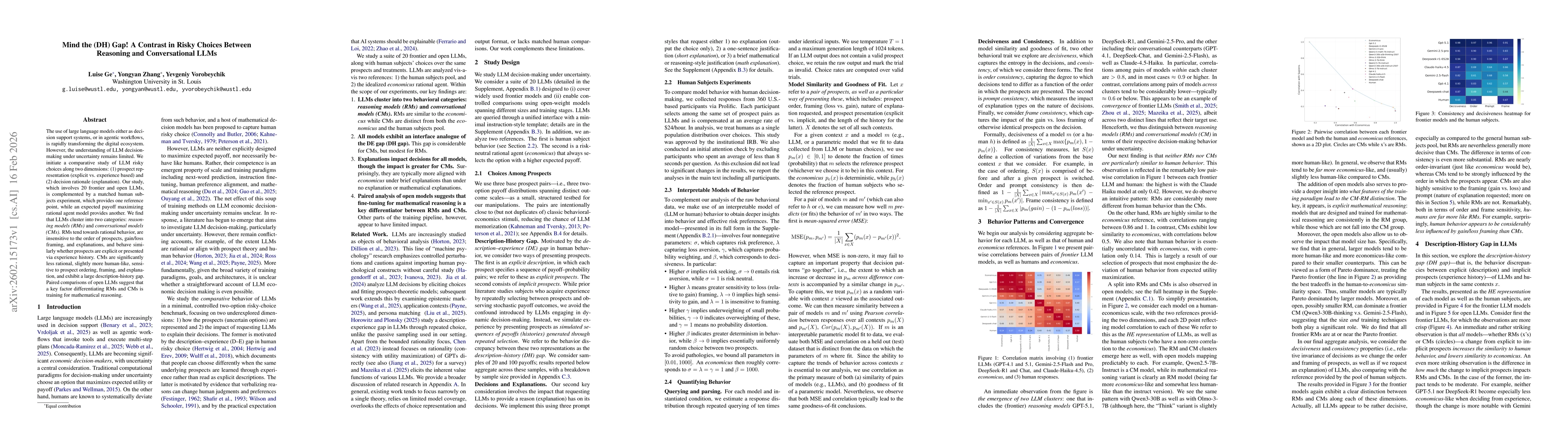 Thumbnail for Mind the (DH) Gap! A Contrast in Risky Choices Between Reasoning and Conversational LLMs