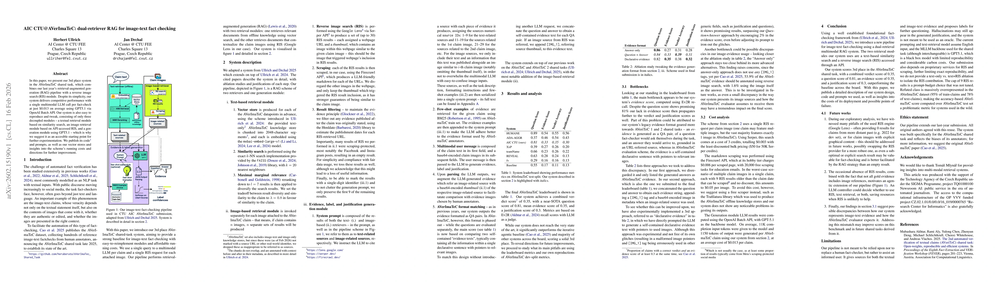 Thumbnail for AIC CTU@AVerImaTeC: dual-retriever RAG for image-text fact checking