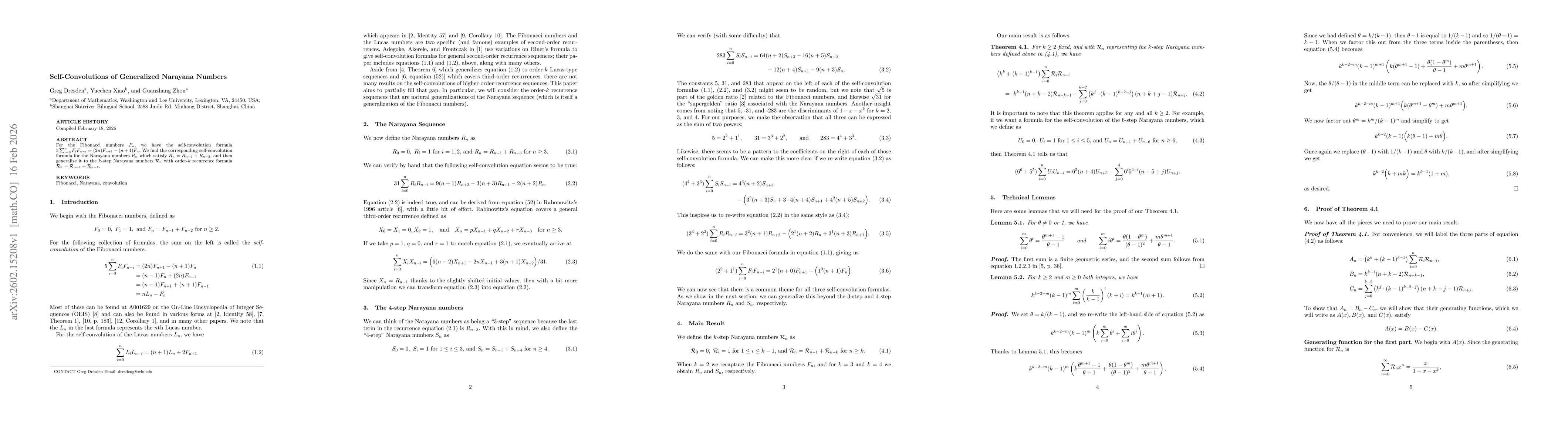 Thumbnail for Self-Convolutions of Generalized Narayana Numbers