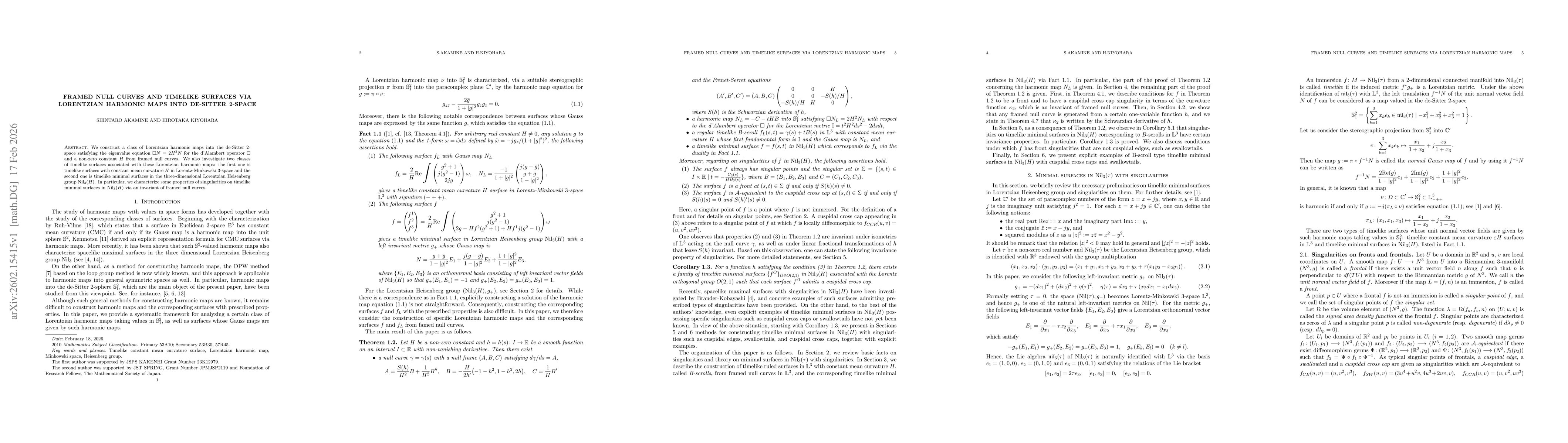 Thumbnail for Framed null curves and timelike surfaces via Lorentzian harmonic maps into de-Sitter 2-space