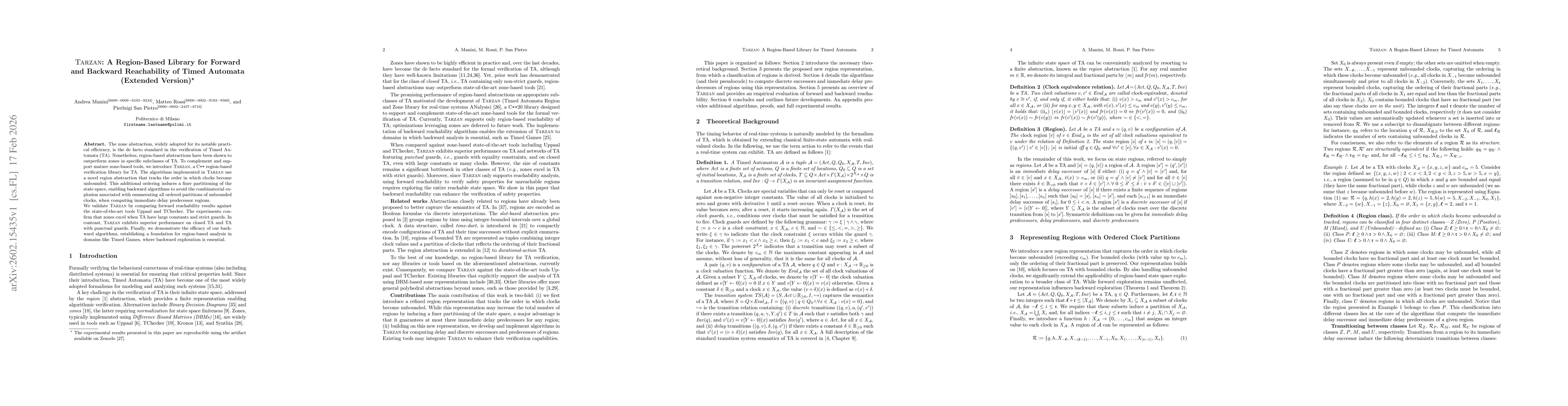 Thumbnail for TARZAN: A Region-Based Library for Forward and Backward Reachability of Timed Automata (Extended Version)