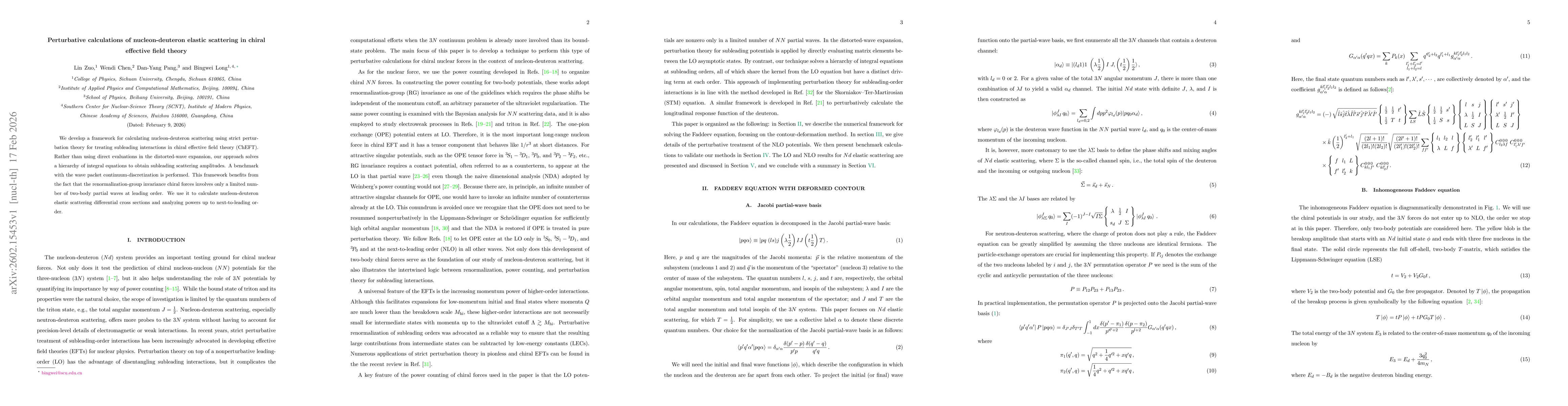 Thumbnail for Perturbative calculations of nucleon-deuteron elastic scattering in chiral effective field theory