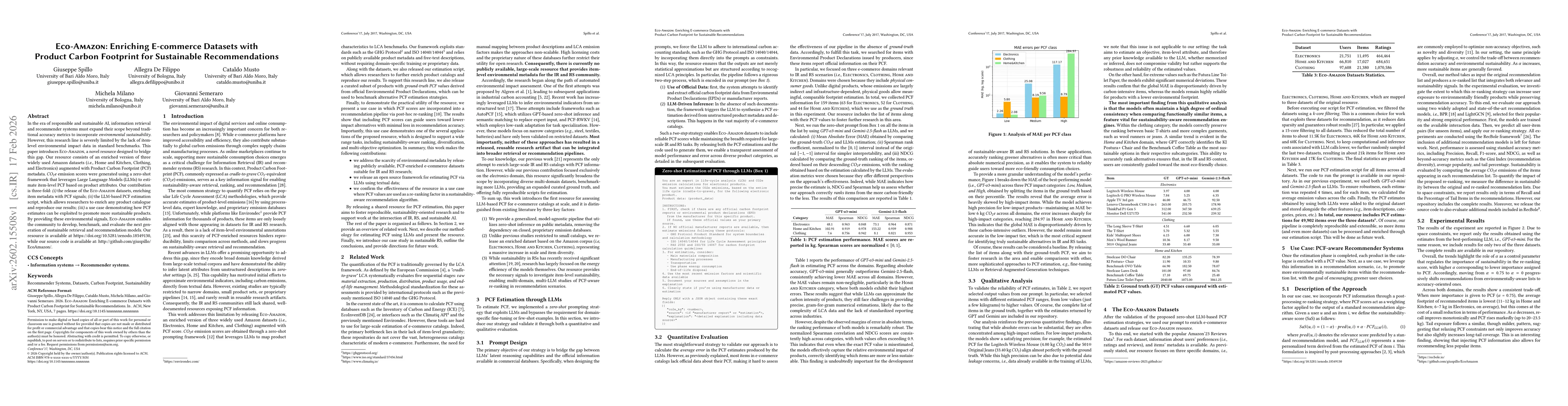 Thumbnail for Eco-Amazon: Enriching E-commerce Datasets with Product Carbon Footprint for Sustainable Recommendations