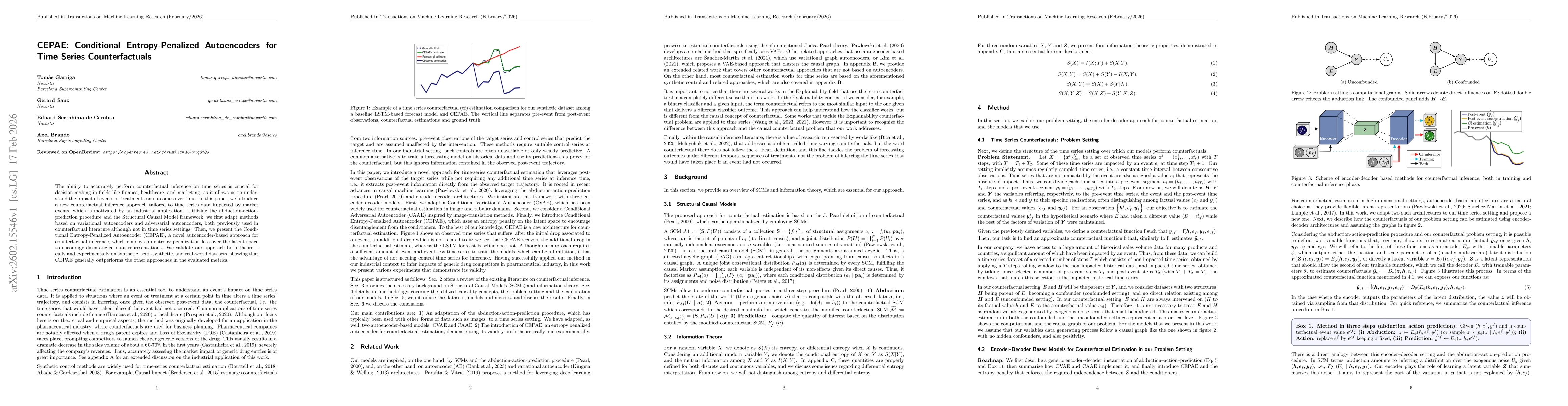 Thumbnail for CEPAE: Conditional Entropy-Penalized Autoencoders for Time Series Counterfactuals